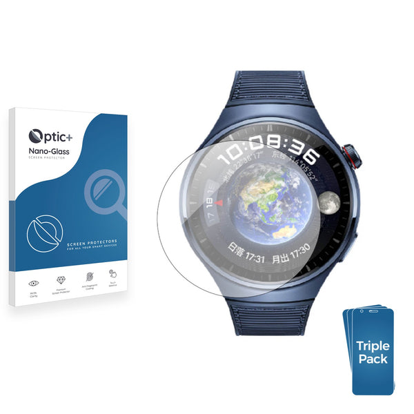 3pk Optic+ Nano Glass Screen Protectors for Huawei Watch 4 Pro