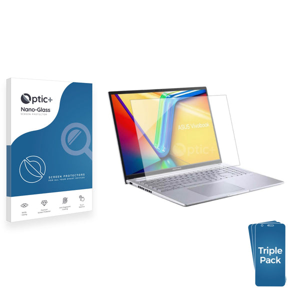 3pk Optic+ Nano Glass Screen Protectors for Asus Vivobook 16