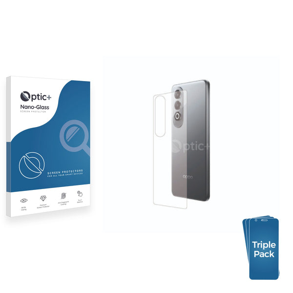 3pk Optic+ Nano Glass Rear Protectors for Oppo K12 (Back)