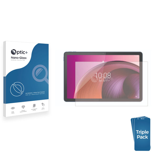 3pk Optic+ Nano Glass Screen Protectors for Lenovo Tab M10 5G