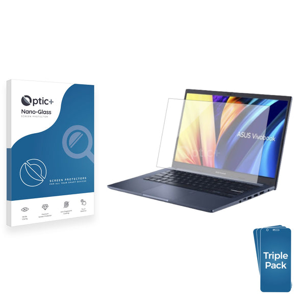 3pk Optic+ Nano Glass Screen Protectors for ASUS Vivobook 15 F1500EA