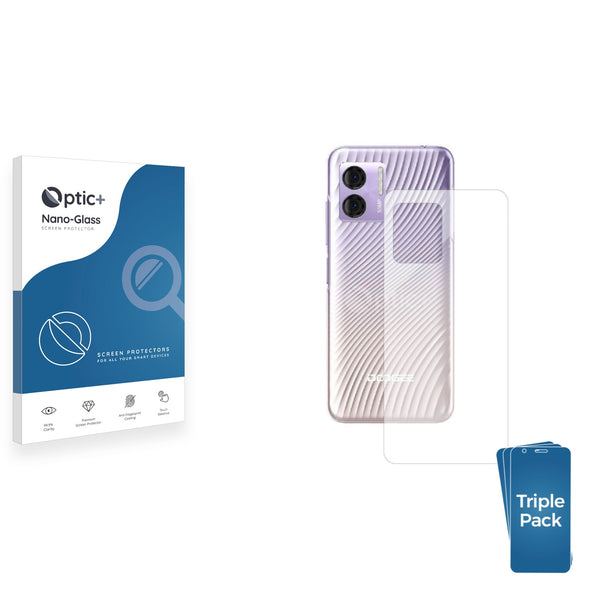 3pk of Nano Glass rear protectors for Doogee N50S