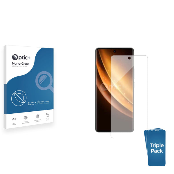 3pk Optic+ Nano Glass Screen Protectors for Vivo X100s