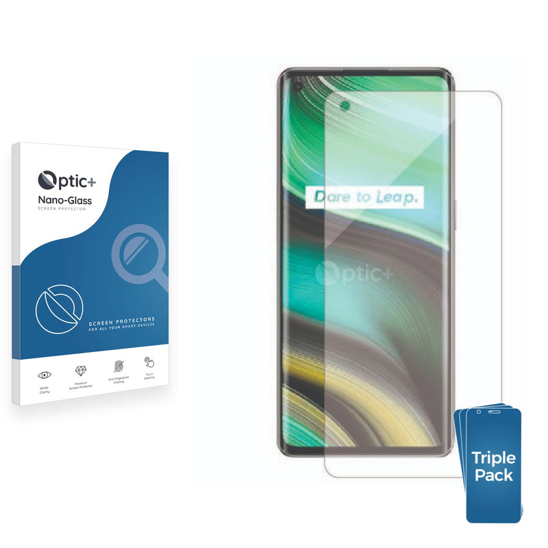 3pk Optic+ Nano Glass Screen Protectors for Realme GT 2