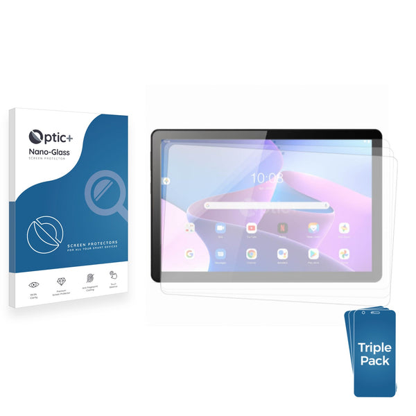 3-pack of Nano Glass screen protectors for Lenovo Tab 10.1