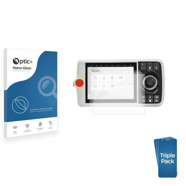 3-pack of Nano Glass screen protectors for ABB IRC5 FlexPendant TPU4