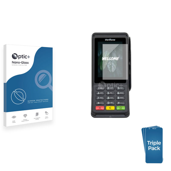 3pk Optic+ Nano Glass Screen Protectors for Verifone P630