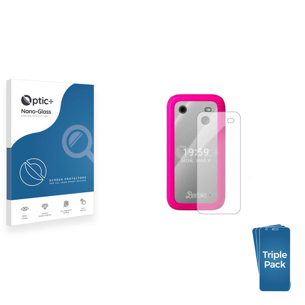 3-pack of Nano Glass screen protectors for HMD Barbie Phone