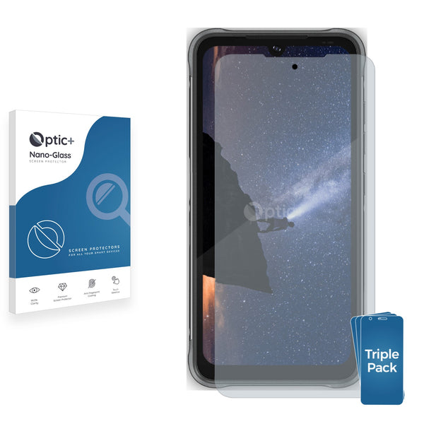 3pk Optic+ Nano Glass Screen Protectors for Umidigi Bison Pro