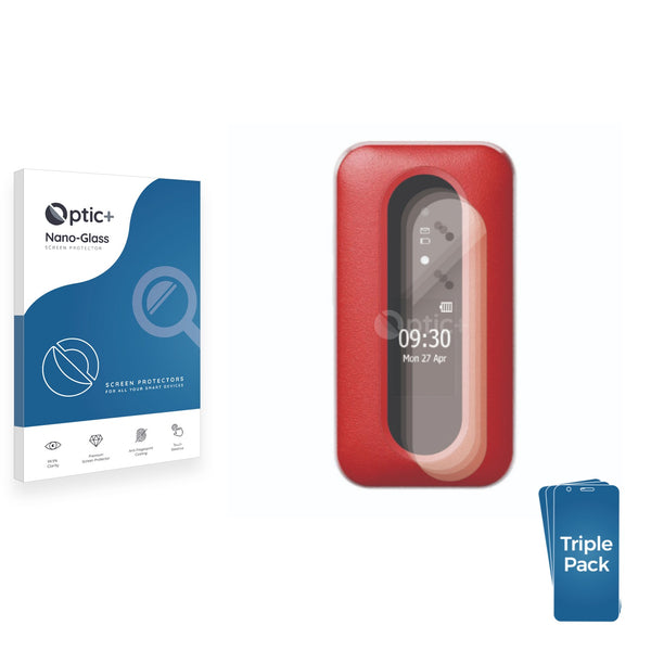 3-pack of Nano Glass screen protectors for Doro Leva L30 (Outer Display)