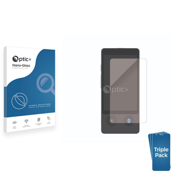 3pk Optic+ Nano Glass Screen Protectors for Anfier Offline W12 Lanugate Translator