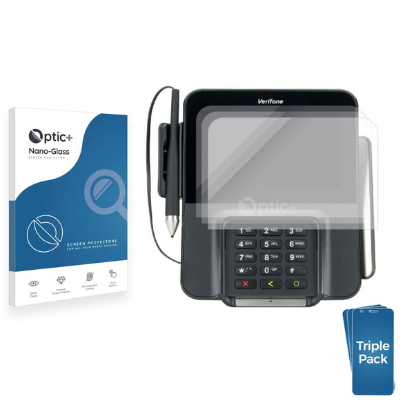 3-pack of Nano Glass screen protectors for Adyen M400