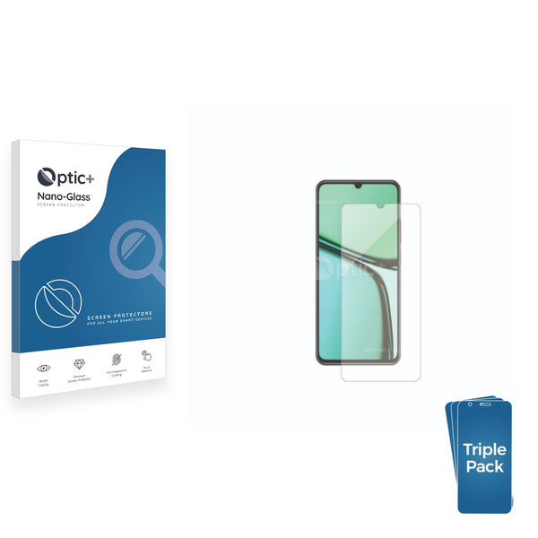 3-pack of Nano Glass screen protectors for realme C61