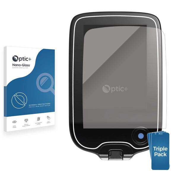 3pk Optic+ Nano Glass Screen Protectors for Freestyle Libre 3