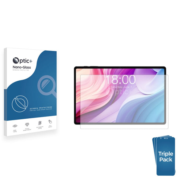 3pk Optic+ Nano Glass Screen Protectors for Teclast T60