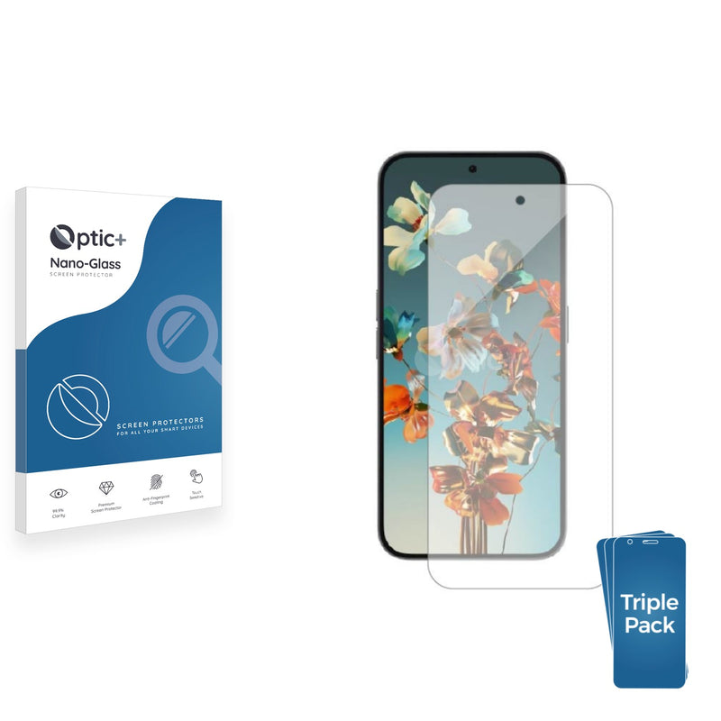 3-pack of Nano Glass screen protectors for Nothing Phone (2a) Plus