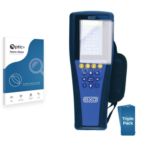 3-pack of Nano Glass screen protectors for YSI EXO