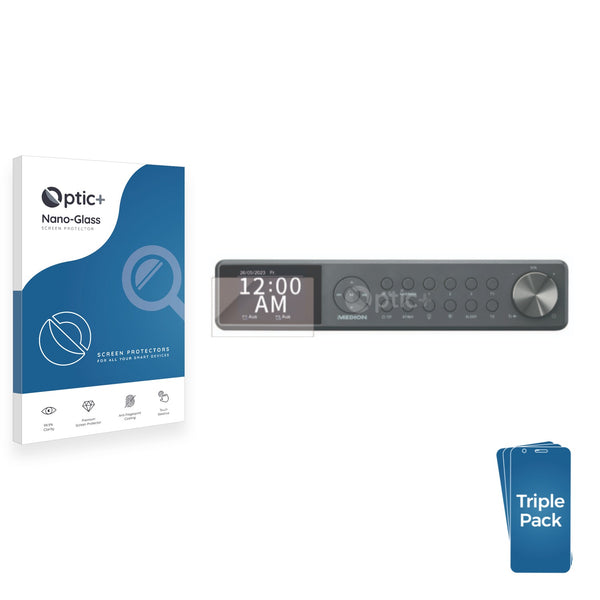 3pk Optic+ Nano Glass Screen Protectors for MEDION P66750