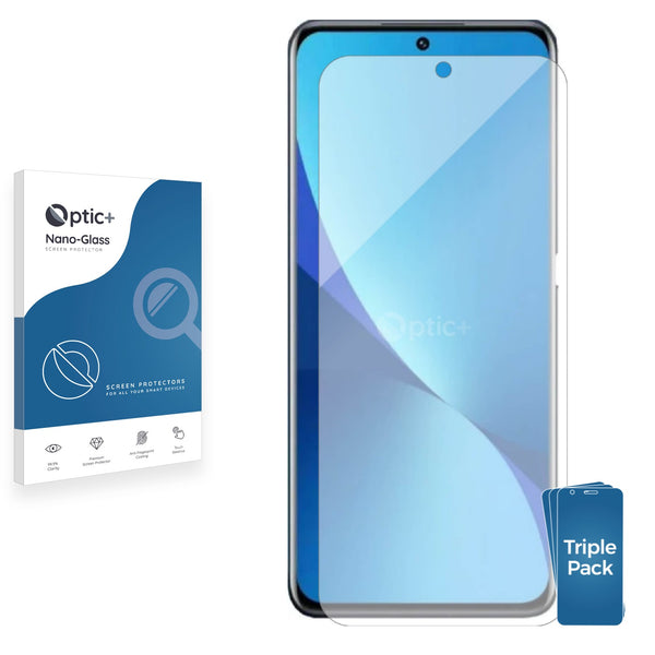 3pk Optic+ Nano Glass Screen Protectors for Vivo iQOO 12