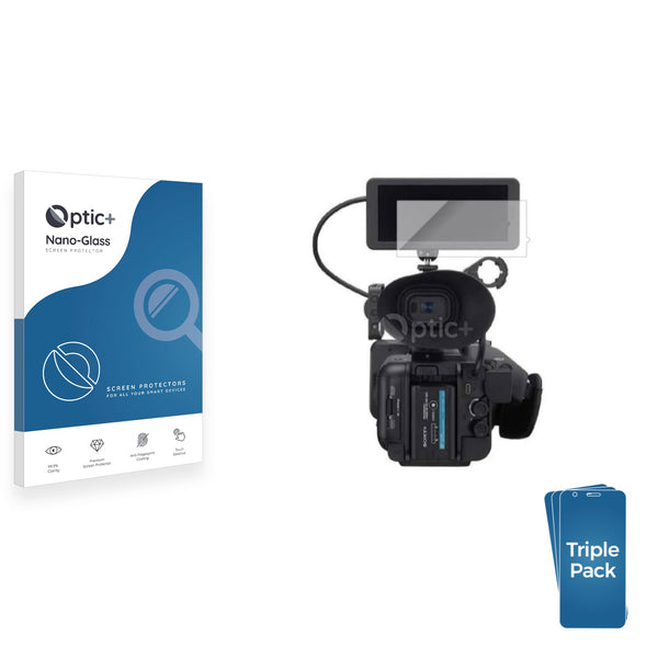 3-pack of Nano Glass screen protectors for Sony PXW-Z200