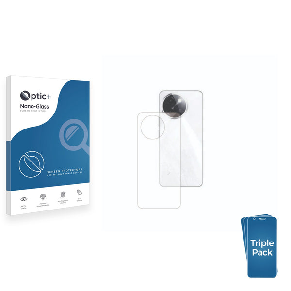 3pk Optic+ Nano Glass Rear Protectors for Vivo Y200i (Back)