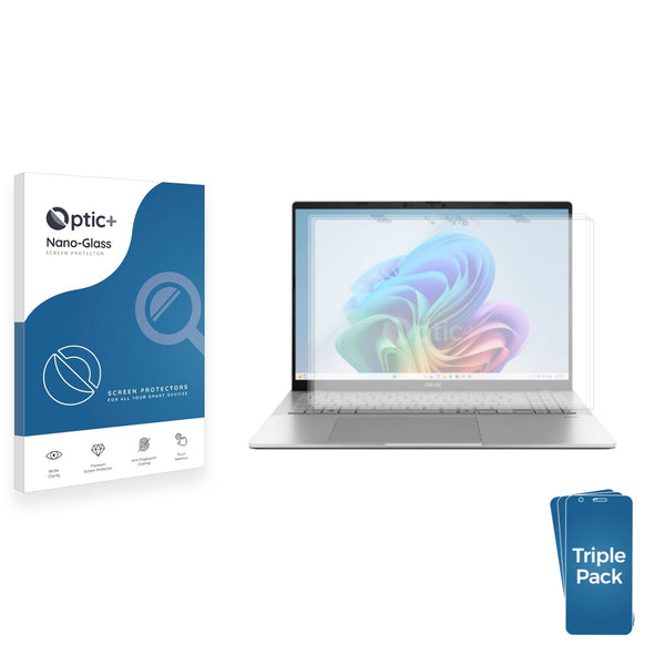 3-pack of Nano Glass screen protectors for ASUS Vivobook S16 S3607