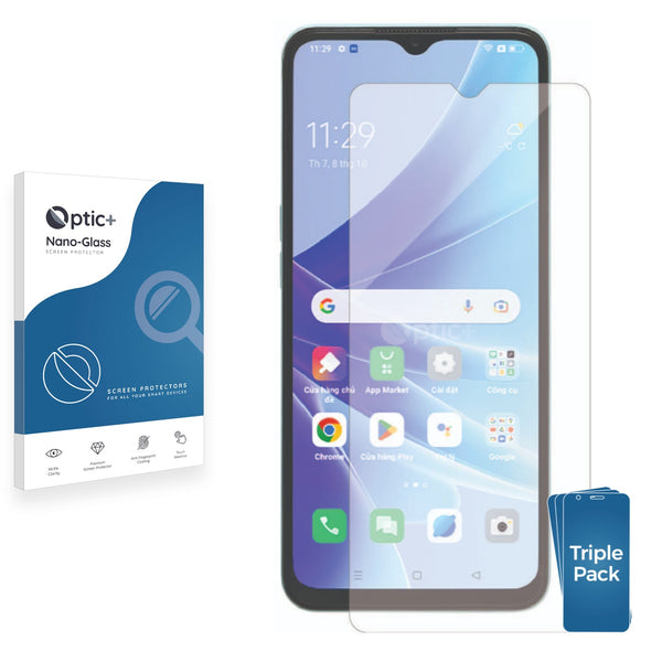 3pk Optic+ Nano Glass Screen Protectors for Oppo A77s