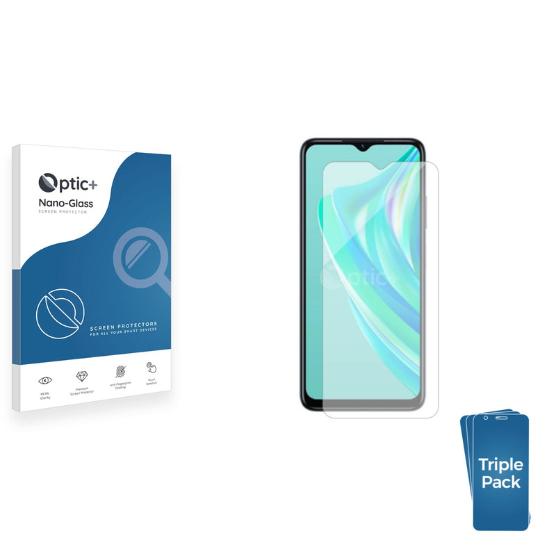 3pk Optic+ Nano Glass Screen Protectors for Infinix Hot 30i