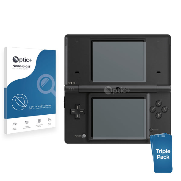 3pk Optic+ Nano Glass Screen Protectors for Nintendo DSi