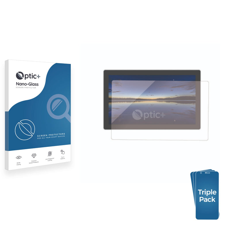 3pk Optic+ Nano Glass Screen Protectors for EFCO TPC15U7