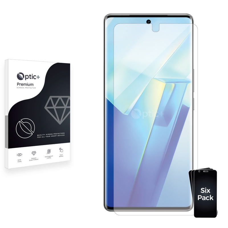 6pk Optic+ Premium Film Screen Protectors for Vivo T2 Pro