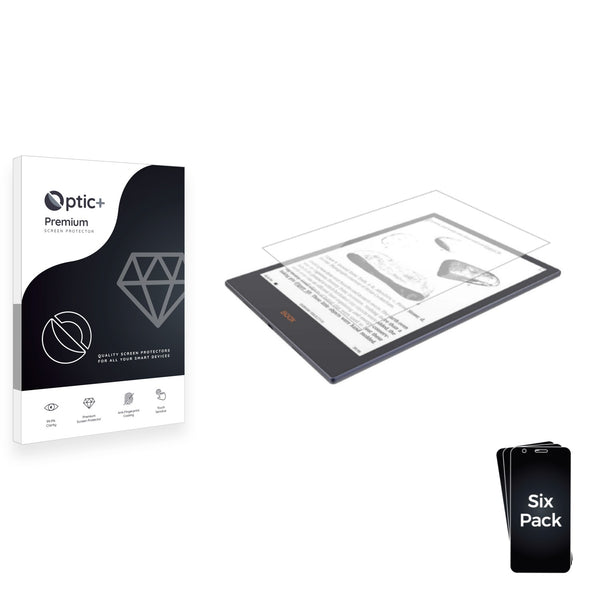 6pk Optic+ Premium Film Screen Protectors for Onyx Boox Note 4
