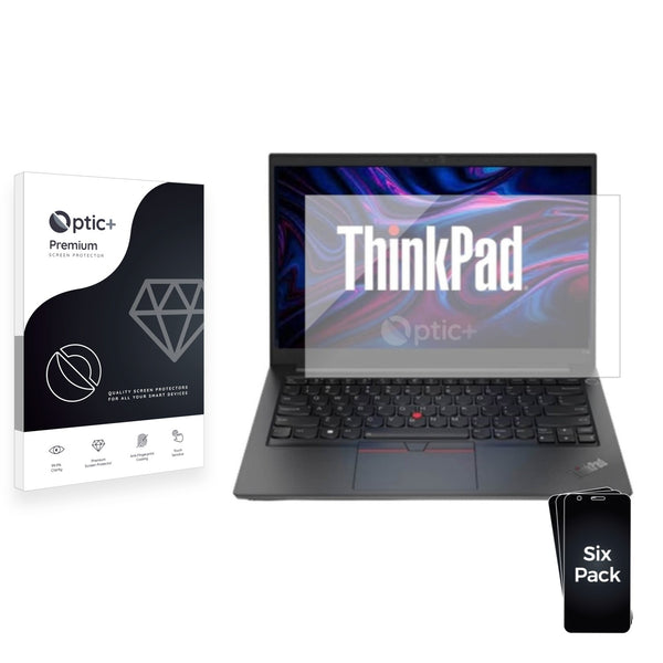 6pk Optic+ Premium Film Screen Protectors for Lenovo ThinkPad E14 Gen 5