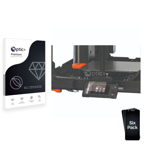 6pk Optic+ Premium Film Screen Protectors for Prusa MK4 3D Printer