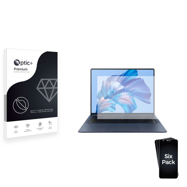 6pk Optic+ Premium Film Screen Protectors for Huawei MateBook X Pro 2023