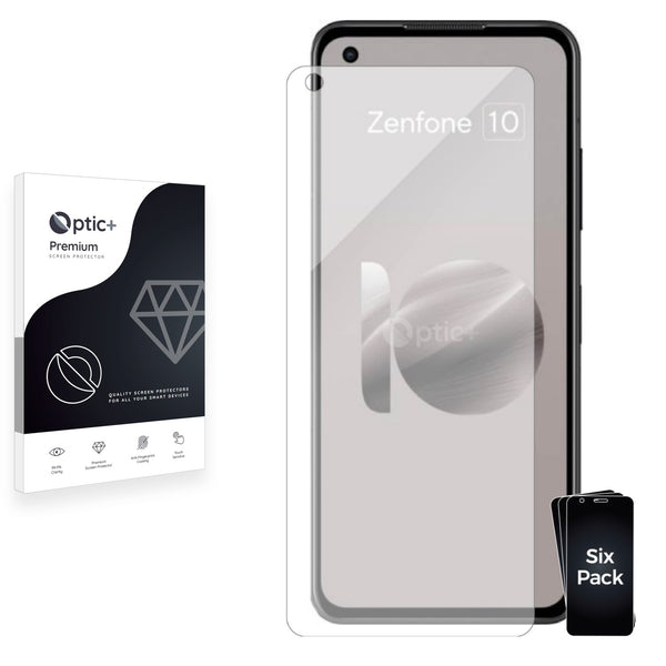 6pk Optic+ Premium Film Screen Protectors for Asus ZenFone 10