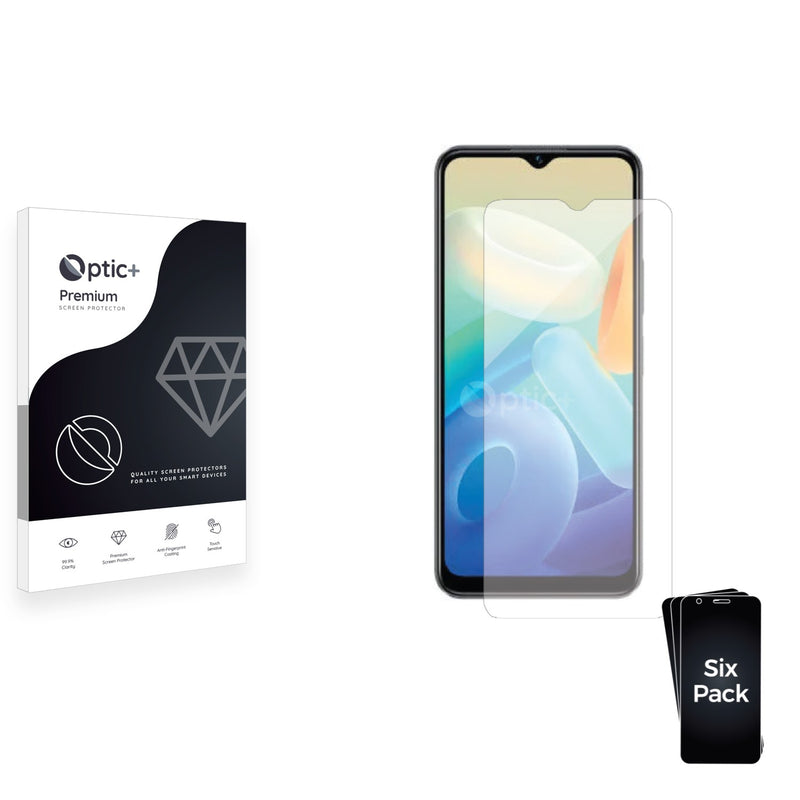 6pk Optic+ Premium Film Screen Protectors for Vivo Y16