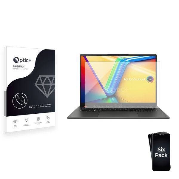 6pk Optic+ Premium Film Screen Protectors for ASUS VivoBook S 14 OLED K5404