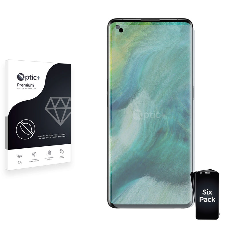 6pk Optic+ Premium Film Screen Protectors for Oppo Find X2 Pro