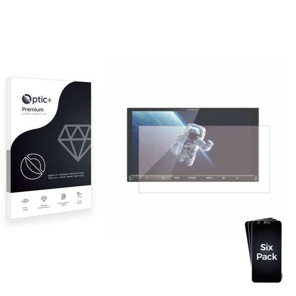 6pk Optic+ Premium Film Screen Protectors for Kenwood DDX9020DABS