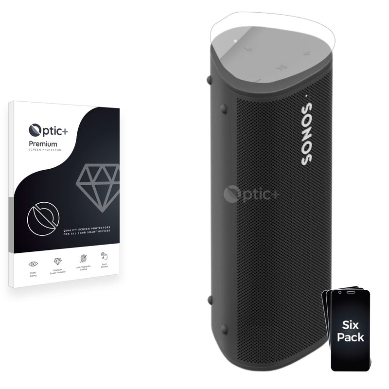 6pk Optic+ Premium Film Screen Protectors for Sonos Roam