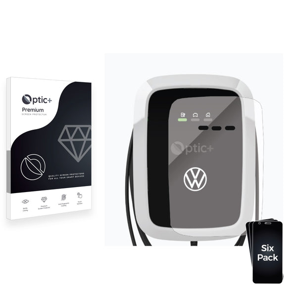 6pk Optic+ Premium Film Screen Protectors for VW Elli ID. Charger