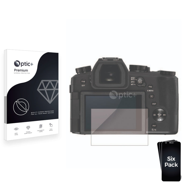 6pk Optic+ Premium Film Screen Protectors for Leica V-LUX 5