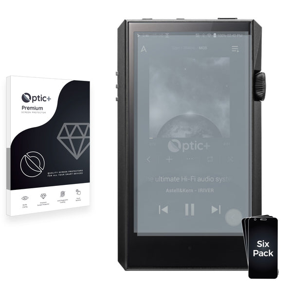 6pk Optic+ Premium Film Screen Protectors for Astell&Kern SP1000M