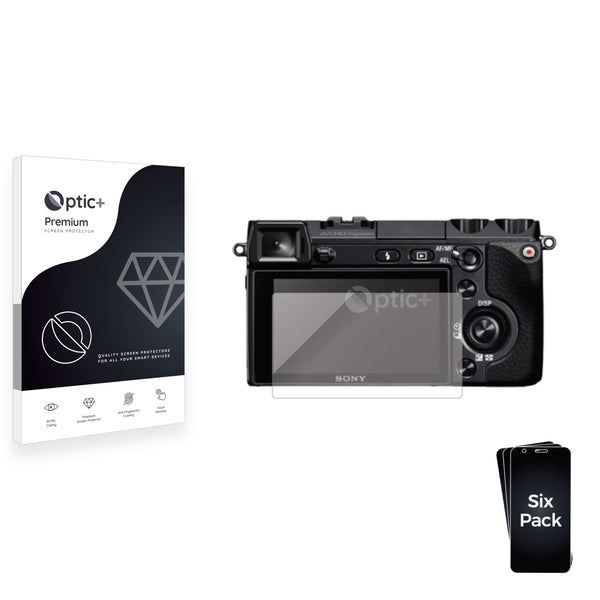 6pk Optic+ Premium Film Screen Protectors for Sony Alpha NEX-7