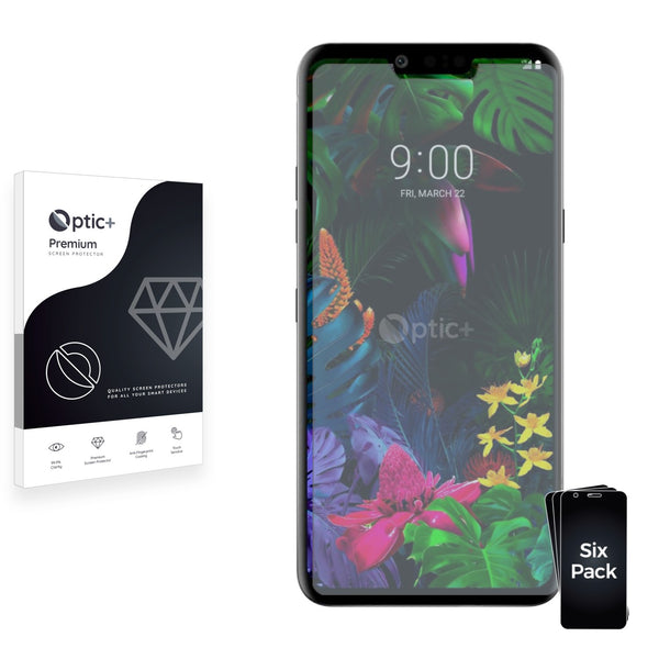 6pk Optic+ Premium Film Screen Protectors for LG G8 ThinQ