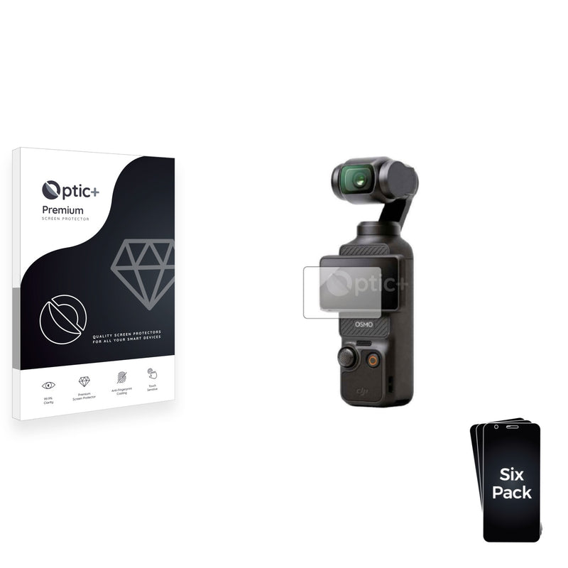 6pk Optic+ Premium Film Screen Protectors for DJI Osmo Pocket 3