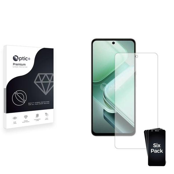 6pk Optic+ Premium Film Screen Protectors for Vivo iQOO Z9x