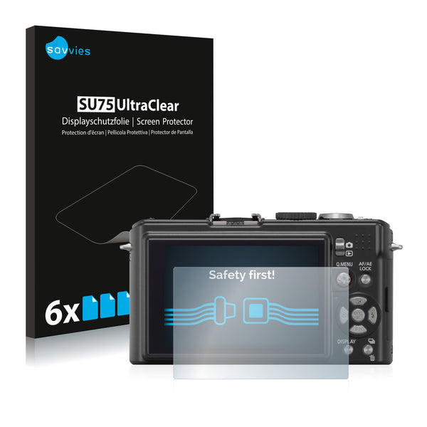6x Savvies SU75 Screen Protector for Panasonic Lumix DMC-LX3