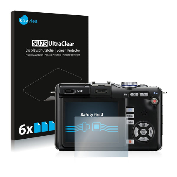 6x Savvies SU75 Screen Protector for Olympus PEN E-PL1